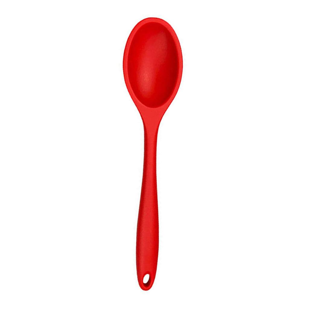 Heat Resistant Silicone Cooking Spoon Non Melting Stirring Spoon Durable Kitchen Spoon with Long Handle for Cooking