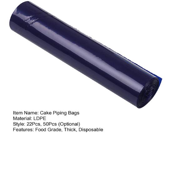 Yousheng 22/50Pcs Piping Bags Thick Disposable Non-slip Multi-purpose Food Grade Decorative DIY Cake Cream Pastry Bags Baking Tools Kitchen Supplies