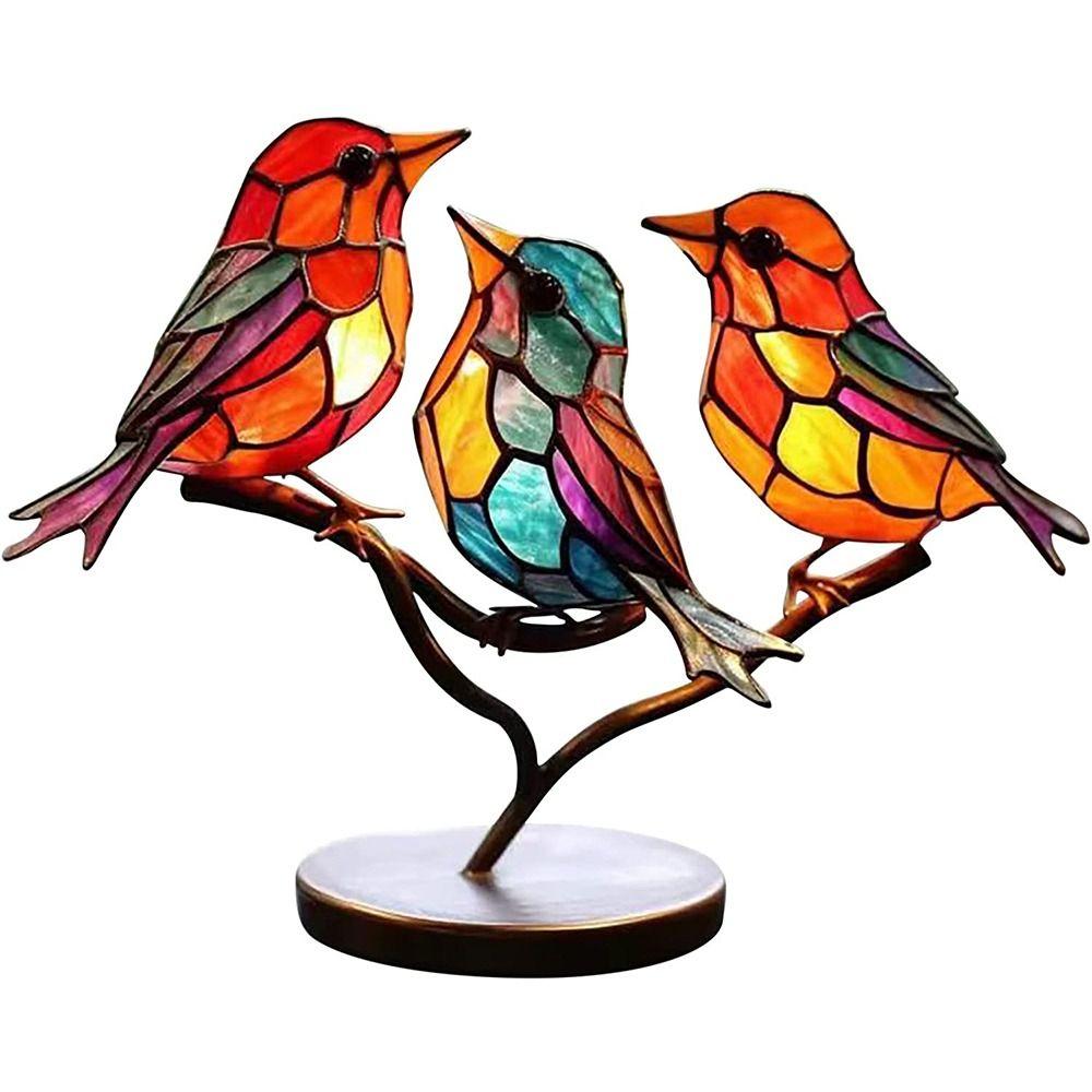 Современный стиль Акриловый настольный декор Фигурка птицы Настольное украшение птицы Красочные птицы Орнамент