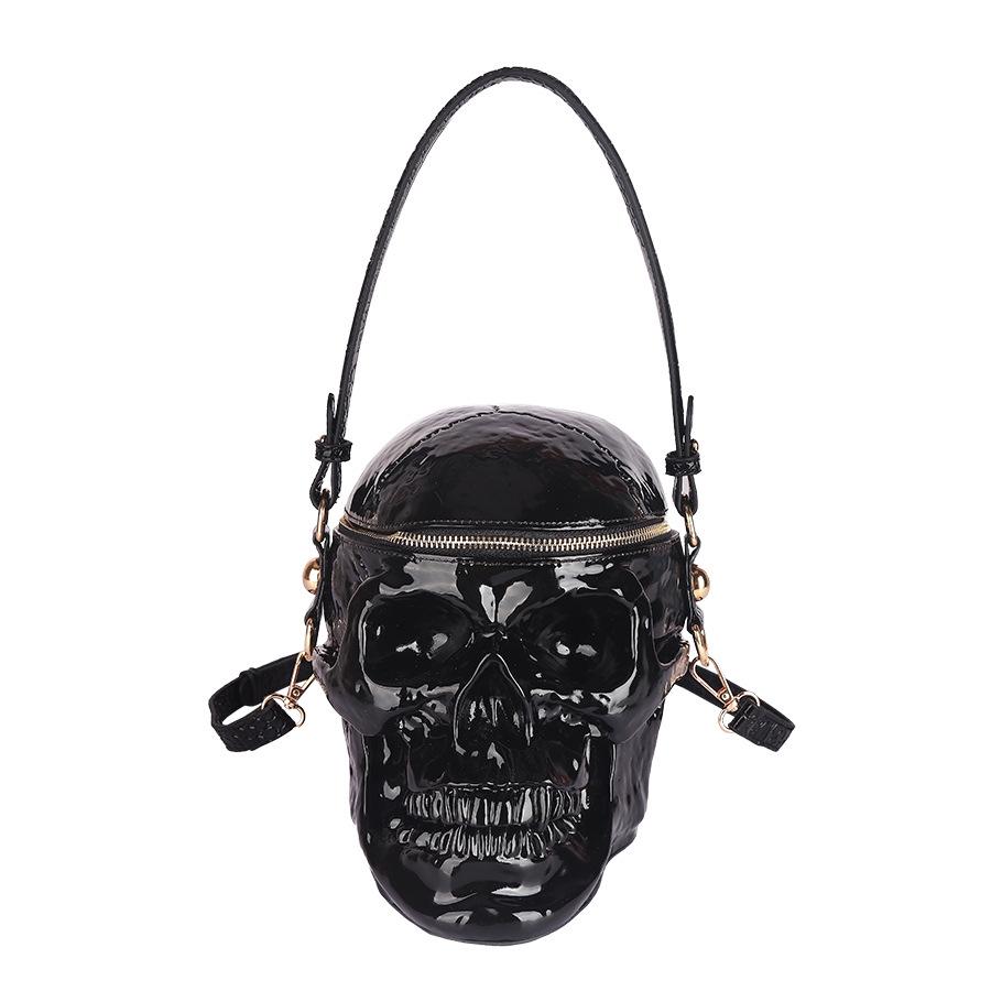 Сумка-мессенджер с 3D-черепом на Хэллоуин 2024 года – повседневная мода унисекс
