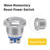 5/20Pcs 16mm Waterproof Momentary Reset Metal Push Button Switch  Screw Terminal Power Switch Car Engine Doorbell