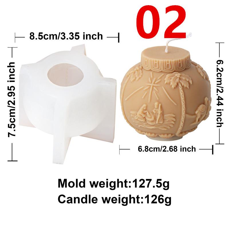Рождественский шар-колокольчик Силиконовая форма для свечей Формы в виде снежинки и лося Праздничные формы Сделай сам Рождественские свечи ручной работы, Домашний декор для рабочего стола