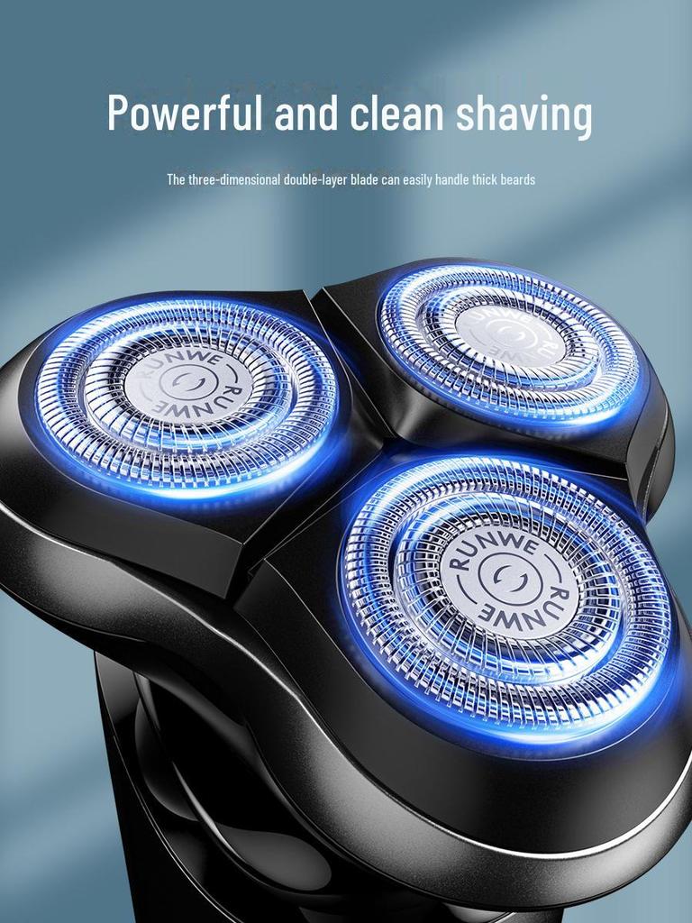 Longway Мужская портативная перезаряжаемая электрическая бритва для бороды 193 рупии