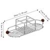Waterproof Toothpaste Rack Stainless Steel Cutlery Storage Rack Toothbrush Holder  Desktop