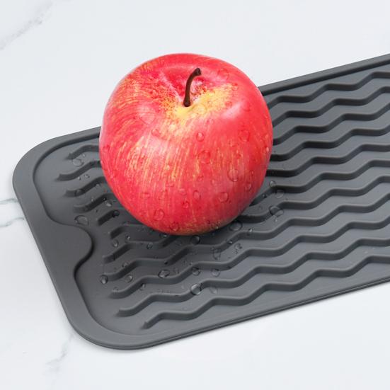 Сливной коврик Силиконовый, многоразовый, термостойкий, противоскользящий, легко чистится, герметичный, кухонная стойка, раковина, барная стойка, чашка для бутылки, коврик для сушки посуды