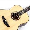 36" Cloud Peach Solid Wood Folk Guitar for Kids, Beginner Travel Guitar