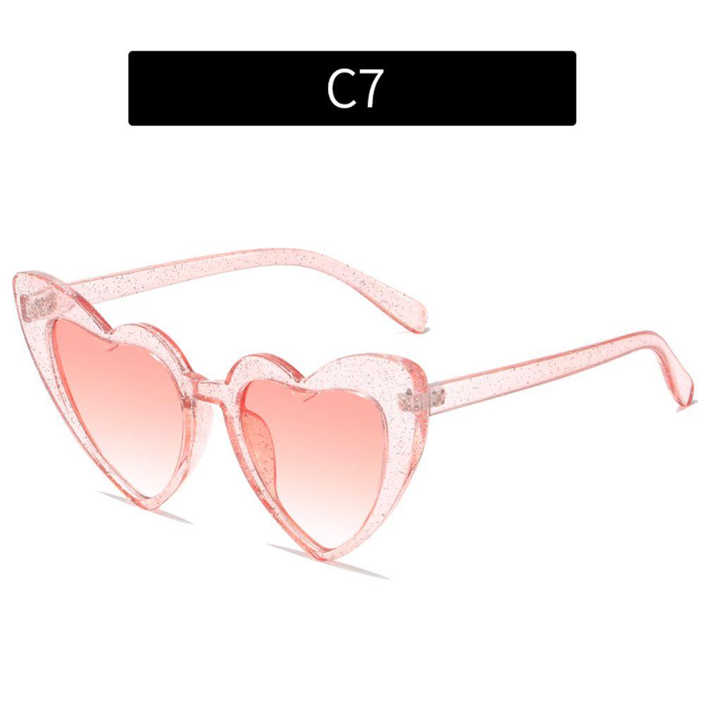 Heart-Shaped Sunglasses Vintage Sunglasses UV400 Protection Clout Goggle Love Heart Sunglasses Retro Eyewear Women's Accessories