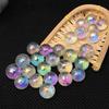 Colorful Electroplated White Rainbow Crystal Ball Perfect For Reiki Healing And Home Decor