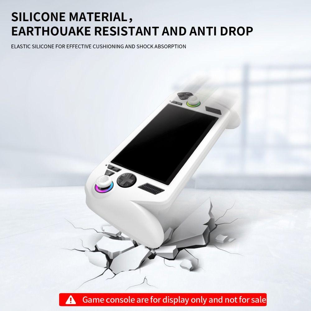 Silicone Handheld Game Console Case Soft Shockproof Protective Cover Anti Slip Ergonomic Host Shell for ROG Xbox ally X