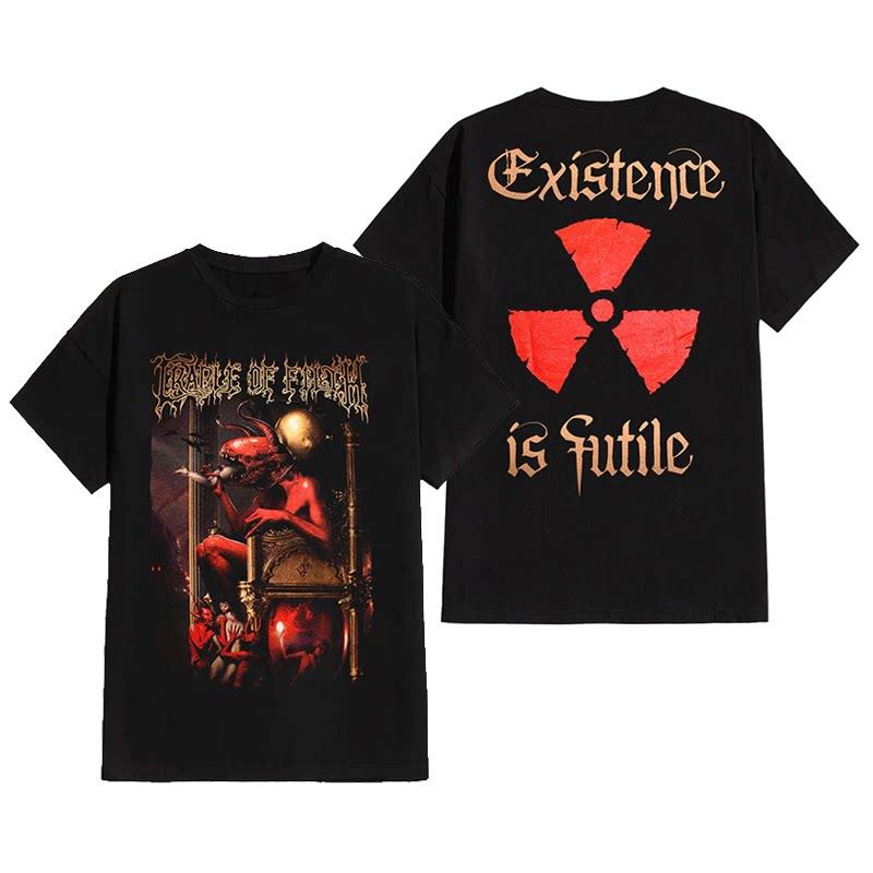 Summer Cradle of Filth Bands Extreme Gothic Black Metal Rock Dark American Shortsleeved Tshirt