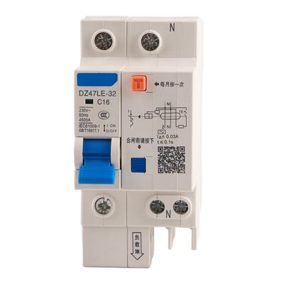 DZ47LE 32 1P+N 16A 230V Автоматический выключатель защиты от утечки на землю (16А)