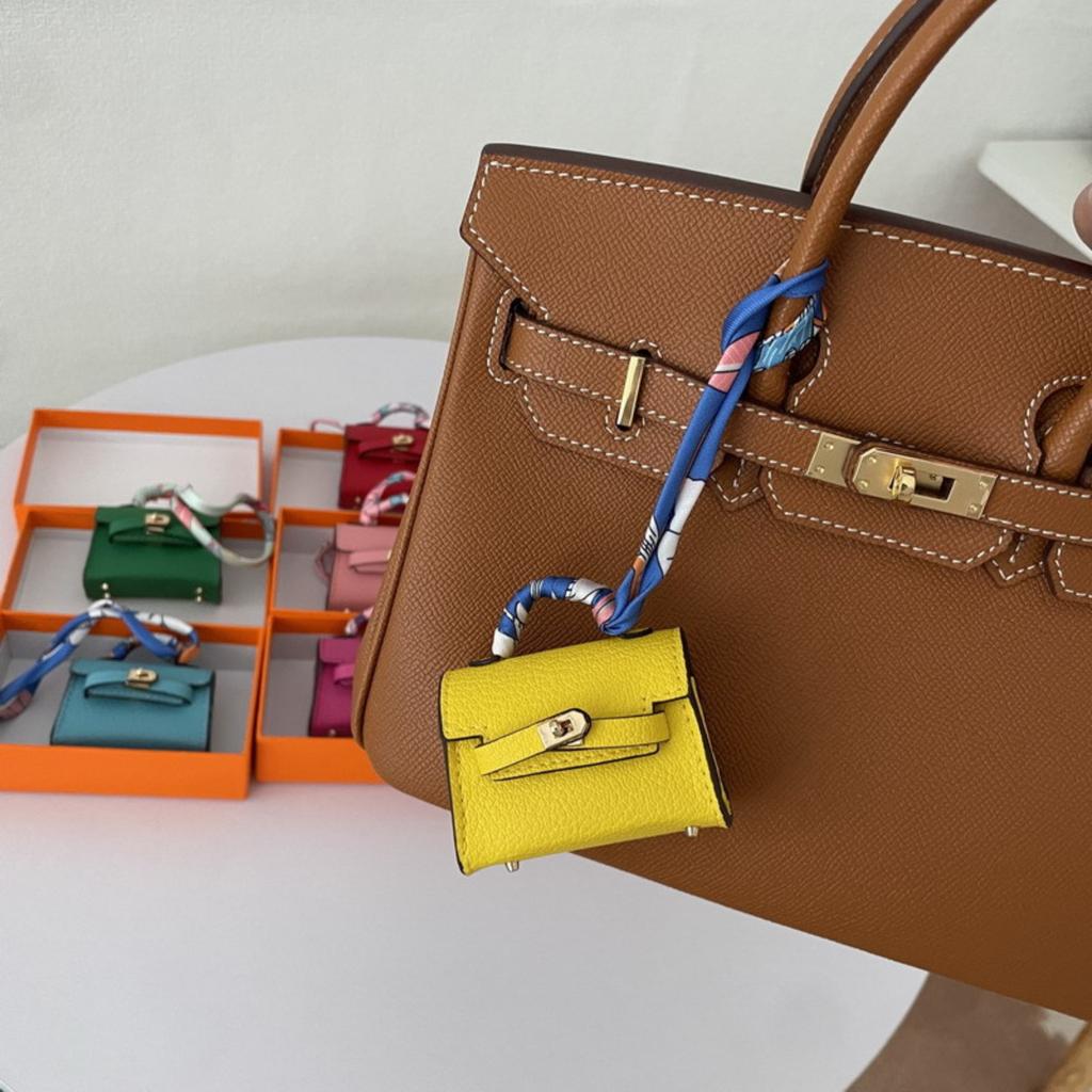 Подвеска на сумку Милый чехол для наушников Кожаный брелок для ключей автомобиля