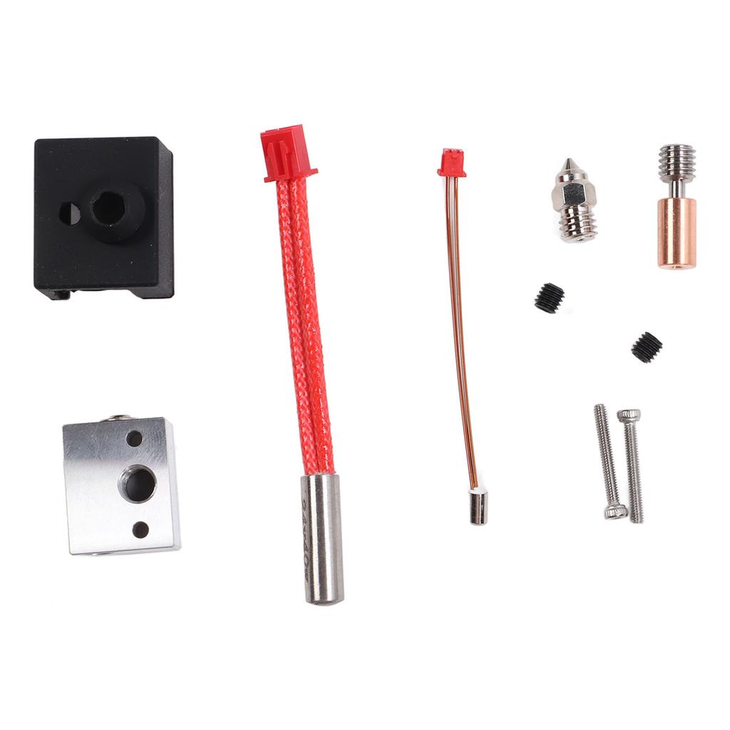 3D Printer Hotend Kit Hot End 300 Celsius  Nozzle Throat Heating Block 24V 40W Set for Ender 3 S1