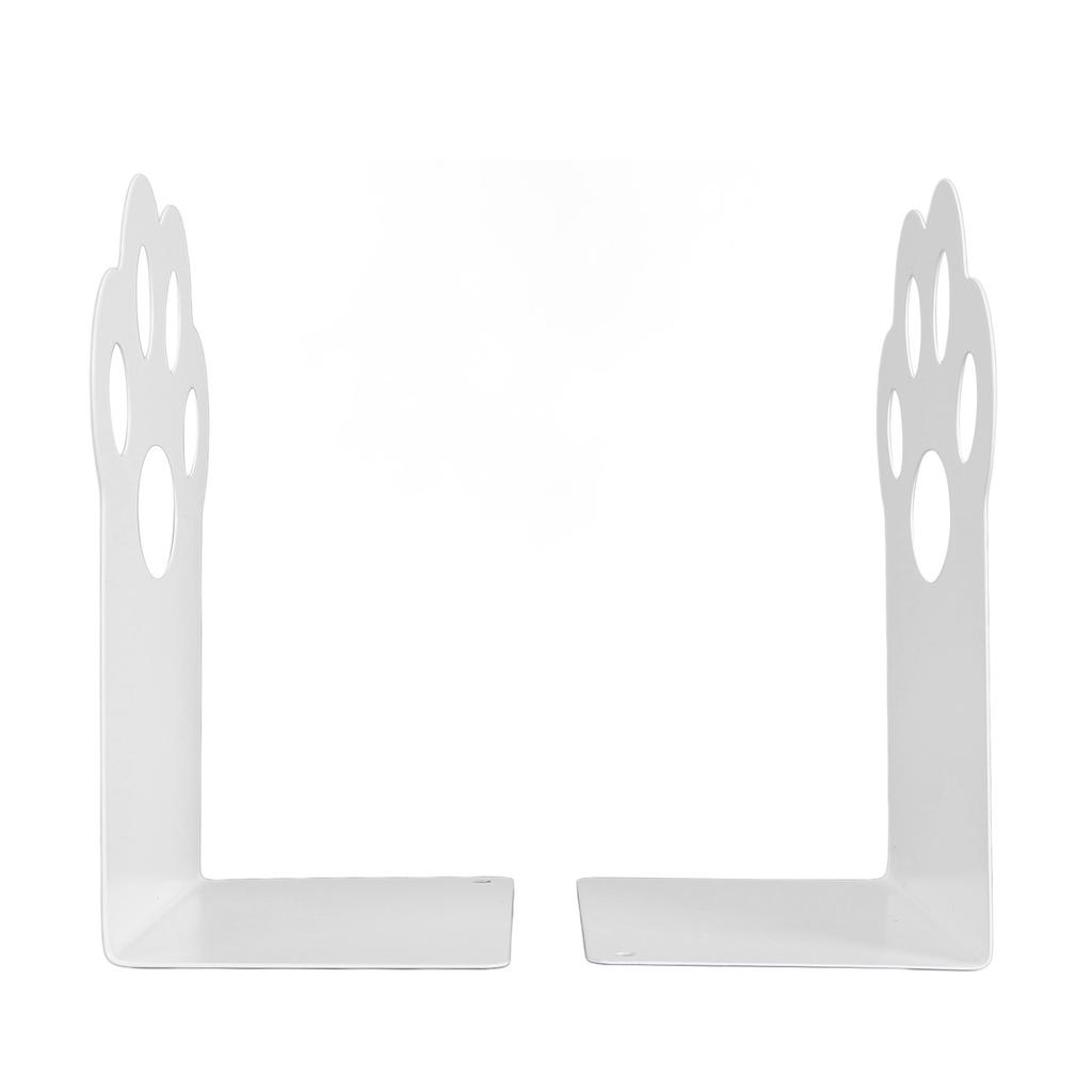 Metal Bookends Cartoon Cat Claw Decorative Desk Magazine Book Ends for Home School