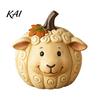 Versatile Autumn Party Supplies Artificial Pumpkin Decor, Cute Animals Decorative Pumpkins, Thanksgiving Resin Pumpkins Small Healing Style