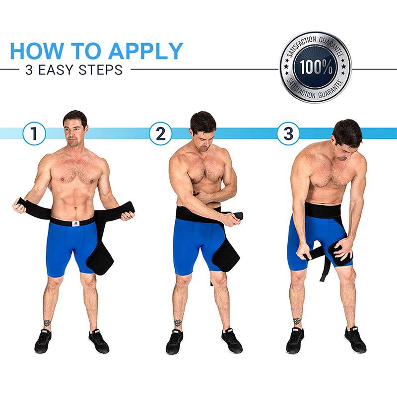 Hip Support Belt Groin Support Sciatica Pain Relief Thigh Strap Compression Brace Joints Groin Arthritis Hip Protective Belt