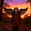 Adults Kids Angel Wings Colorful Wings Costume with Elastic Straps for Halloween Christmas Cosplay Party