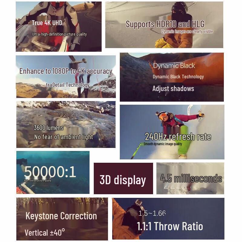 4K проектор для домашнего кинотеатра Optoma JEV9120 (Китайская версия)