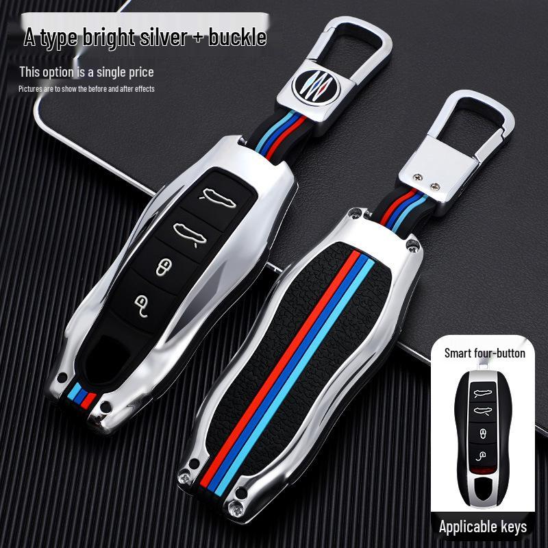 Porsche Cayenne Macan Panamera 718 Крышка корпуса ключа и модифицированная сумка-брелок.