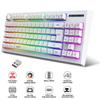 Wireless Keyboard and Mouse Set 2.4G Colourful Backlit Keyboard BT Wireless Office Gaming
