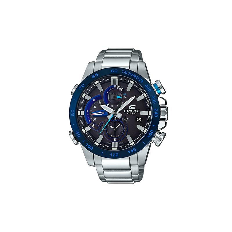 Casio EDIFICE Модные Градиентное Покрытие Деловые Подключение по Bluetooth Классические Стрелки Кварцевый Механизм Стальной Браслет Японские и EQB-800DB-1A