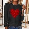Designer Long Sleeves T Shirt Love Print Women's T-shirt Casual Daily Women Clothing Fashion Loose Pullover Trend Y2K Streetwear
