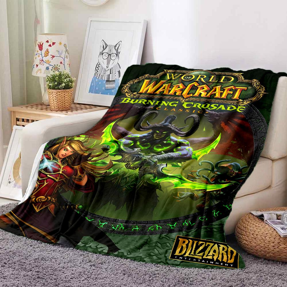 1Pc World Warcraft Crusade Classic Blanket Soft And Comfortable Casual Warm Camping Travel Christmas Halloween Xmas Gift M924618