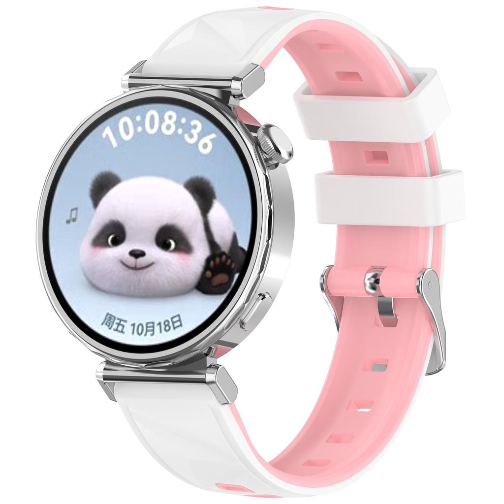 18mm Pattern Design Silicone Strap for Huawei Watch GT 6 / 5 / 4 41mm / Garmin Venu 3S Adjustable Watch Band