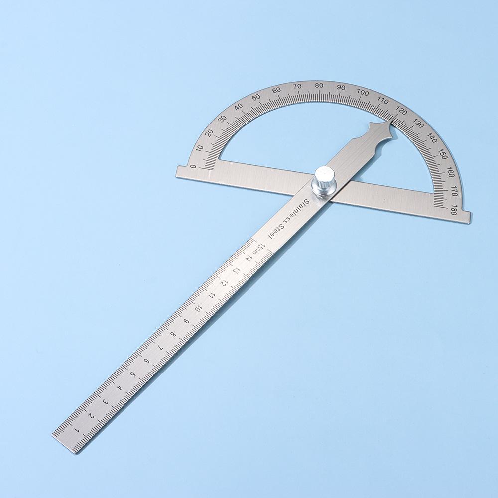 180 Degree Stainless Steel Angle Meter Protractor Angle Ruler Woodworking Tools Metal Angle Finder