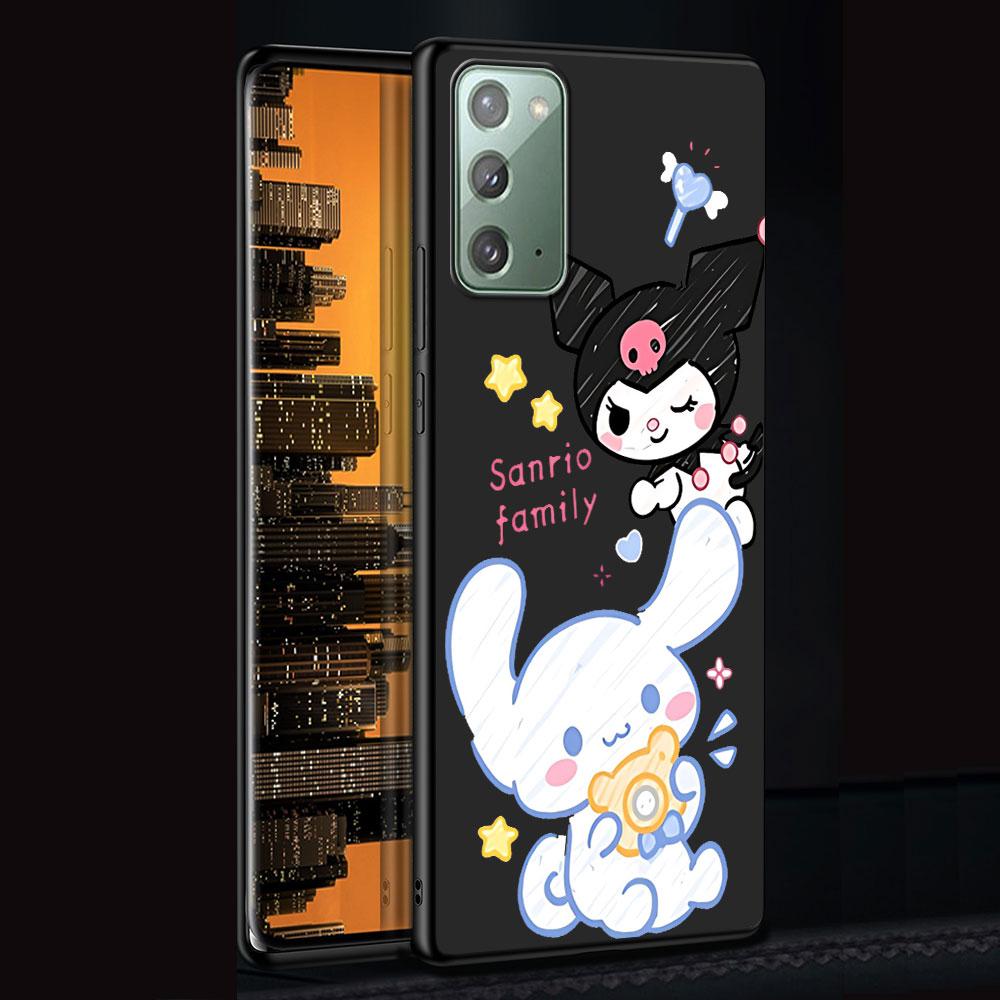 Чехол Cinnamoroll Kuromi для Samsung Galaxy Note 20 Ultra 10 Plus 9 8 TPU Чехол для телефона Note 10 Lite Мягкая оболочка Funda Capa