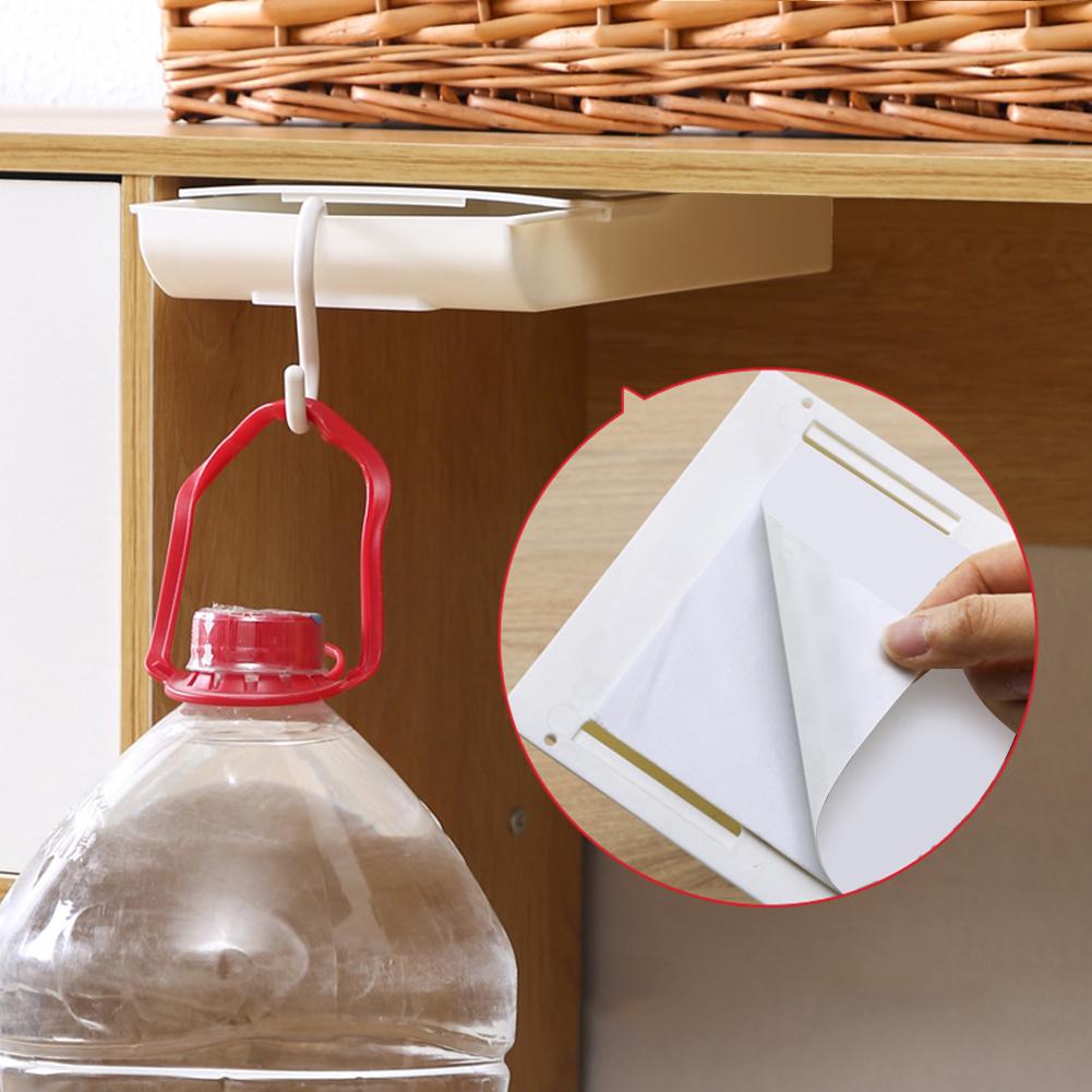 Table Drawer Storage Box Under Desk Self-adhesive Desktops Organizers Trays Box for Household Bedroom Accessories