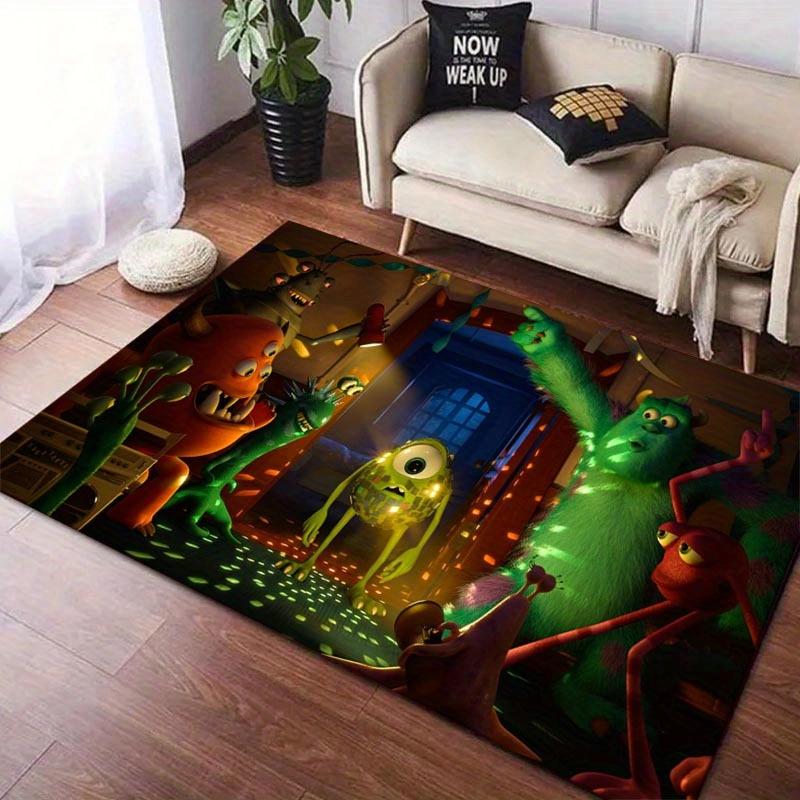 1pc Monsters University Pattern Area Rug Soft Flannel Floor Mat for Living Room,Office,Bedroom and Carpet,Sofa Coffee Table Floor Mat