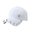 European and American punk rivet cat ears baseball cap men's and women's horn cap hip-hop big head circumference hip-hop hat