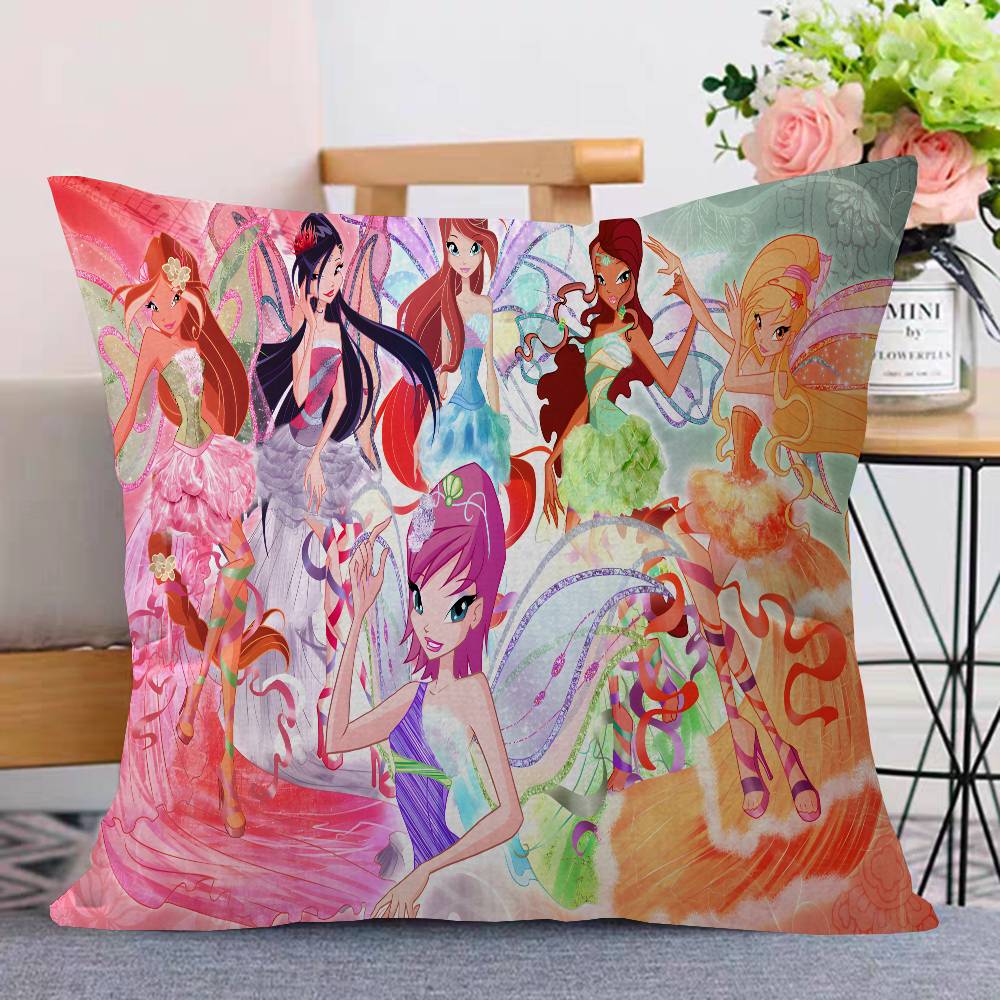 Девочка W-Winx Clubs наволочка чехол для диванной подушки украшение для комнаты дома детский подарок