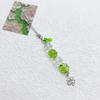 Colorful Keychain Elegant Beaded Four Leaf Clovers Phone Pendant Bag Charm Stylish Accessory for Fashion Enthusiasts