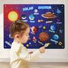 Набор для истории на липучках «Космос» из 41 детали - 43"x29" Игрушка «Солнечная система и Вселенная», Подвесной набор для раннего обучения