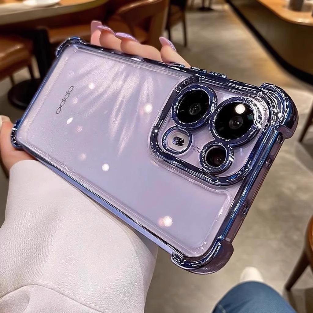 Супер противоударный чехол для мобильного телефона opporeno11 Новый Reno11pro с пленкой для объектива 11 Прозрачный продвинутое ощущение 1
