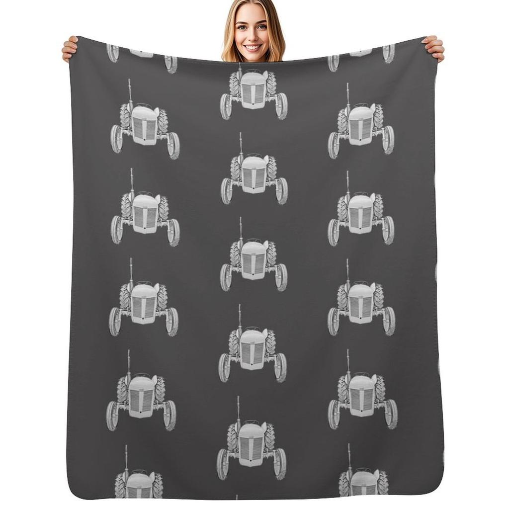 Ferguson Little Grey Fergie classic 1950s tractor Throw Blanket Machine Washable Soft Warm Blanket