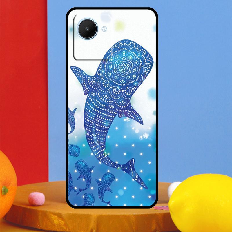 Мультяшный кит для Realme GT5 GT Neo 6 9 10 11 12 Pro Plus C21Y C25s C30 C31 C33 C35 C51 C53 C55 C67 Чехол