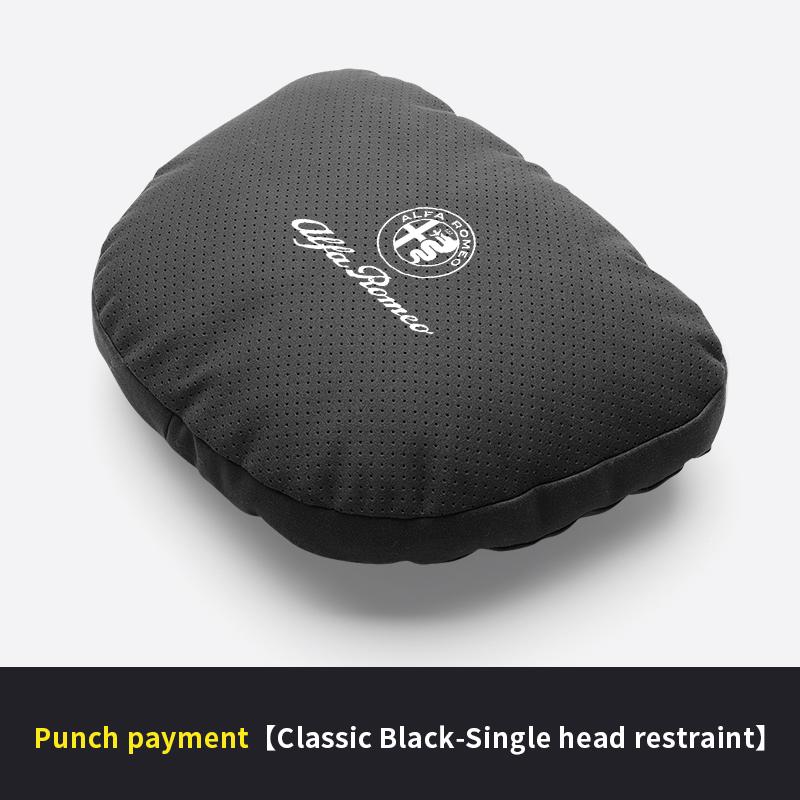 Car Suede Headrest Neck Support Seat Waist Cushion Pillow Alfa Romeo Giulia Tonale Stelvio Giulietta Mito Milano 147 156 159 166 zw4