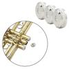 3pcs Metal Trumpet Valve Screw Silver Valve Button Screw  For Trumpet Repair