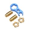 RISK 7pcs Titanium Alloy Bicycle Presta Valve Cap Strong Hardness Bike Tire Valve Cover Nut SetGold