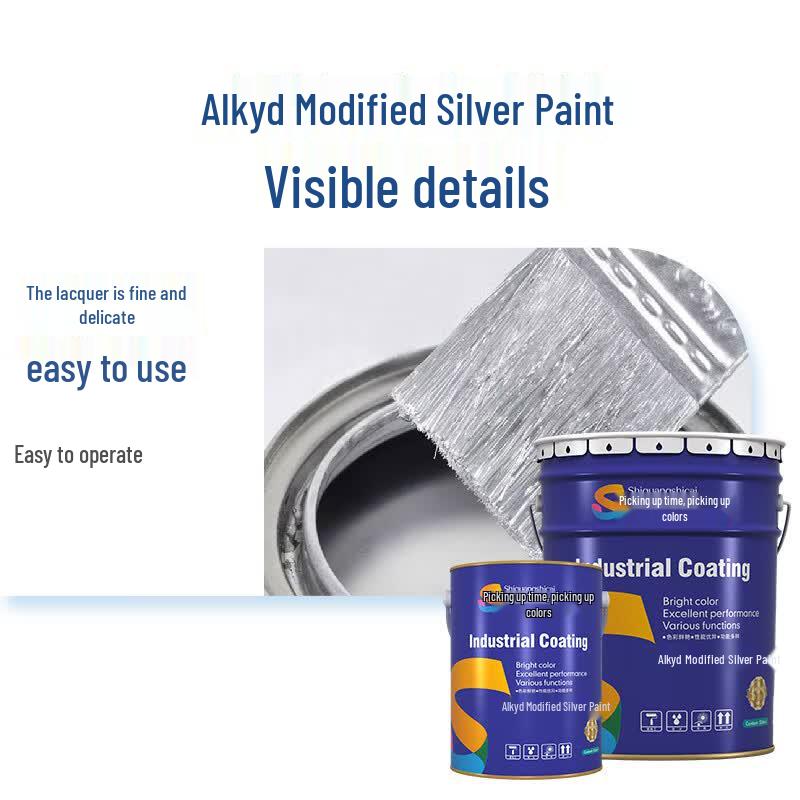 Quick-Dry Alkyd Silver Anti-Rust Metal Paint