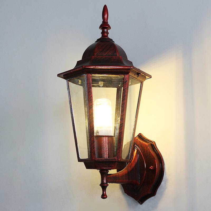 Ретро Водонепроницаемый Наружный Настенный Светильник для Балконов, Дворов и Лестниц - Американский/Европейский Стиль