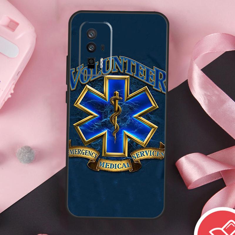 EMT EMS Medical Rescue Case For Xiaomi 13T 11T 12T Pro 12 Lite 13 14 Ultra POCO F6 F5 M6 X3 X5 X6 Pro F3 M5s Cover