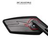Bicycle Handlebar Reflector Rear View Mirror Mountain MTB Electrical Bike Scooter Wide-Range Cycling Adjustable Angles Mirrors