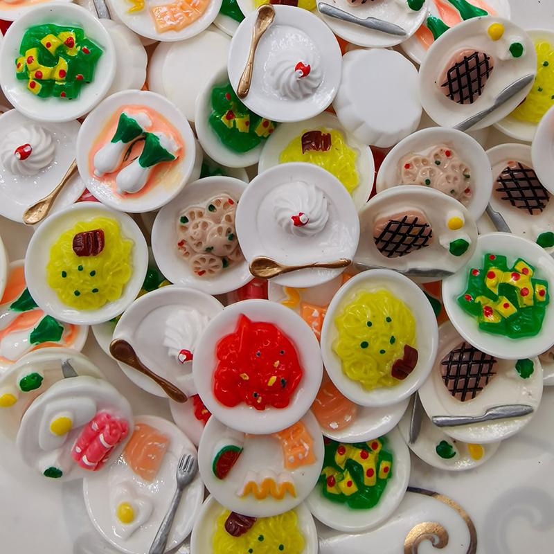 1 шт. аксессуары для кукольного домика мини-блюдо для димсамов сделай сам миниатюрный пейзаж декор для сада сказки ролевые украшения для еды