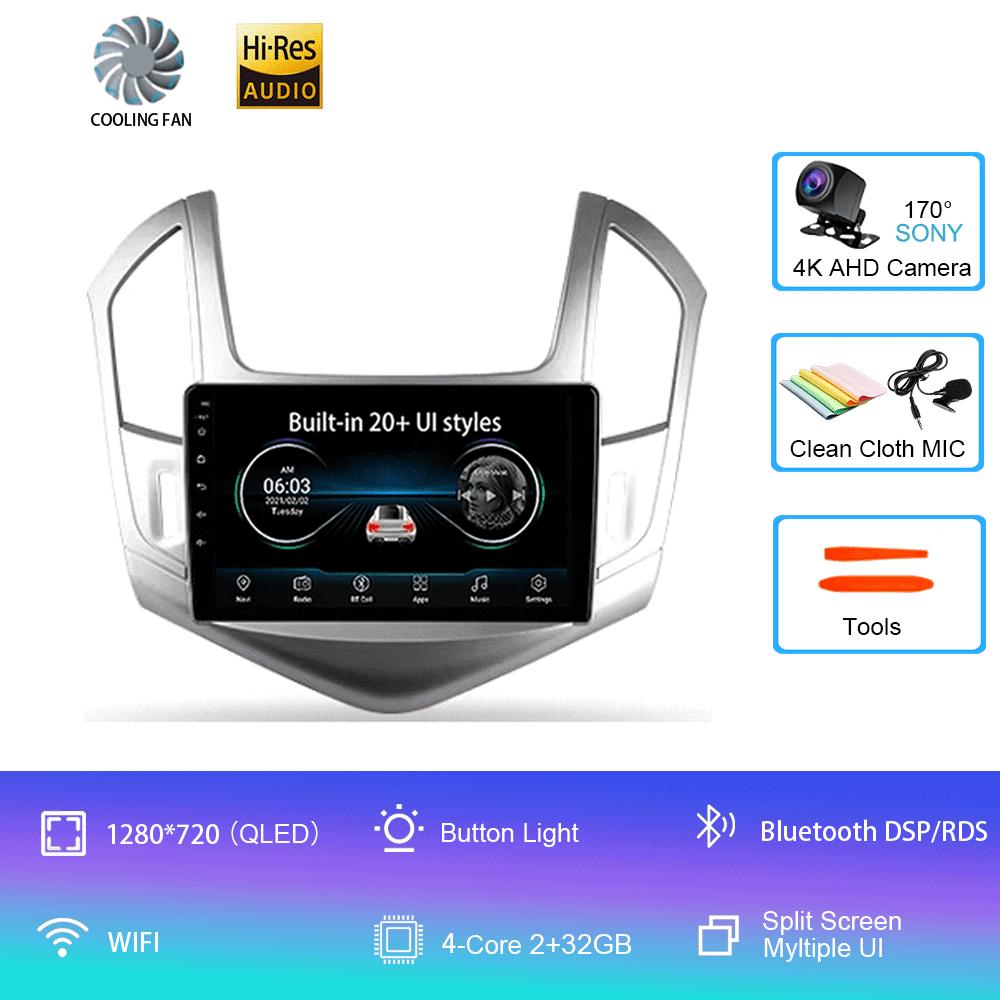 Android 14 Android 14 для Chevrolet Cruze J300 J308 2012 - 2015 Мультимедиа Видео Плеер Навигация стерео GPS Нет 2din 2 din dvd