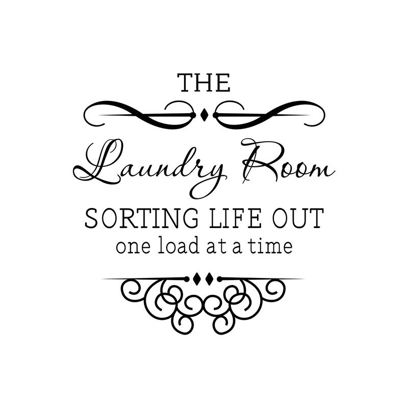 Декоративные наклейки на стену для прачечной, самоклеящиеся наклейки для домашнего декора, которые можно удалить