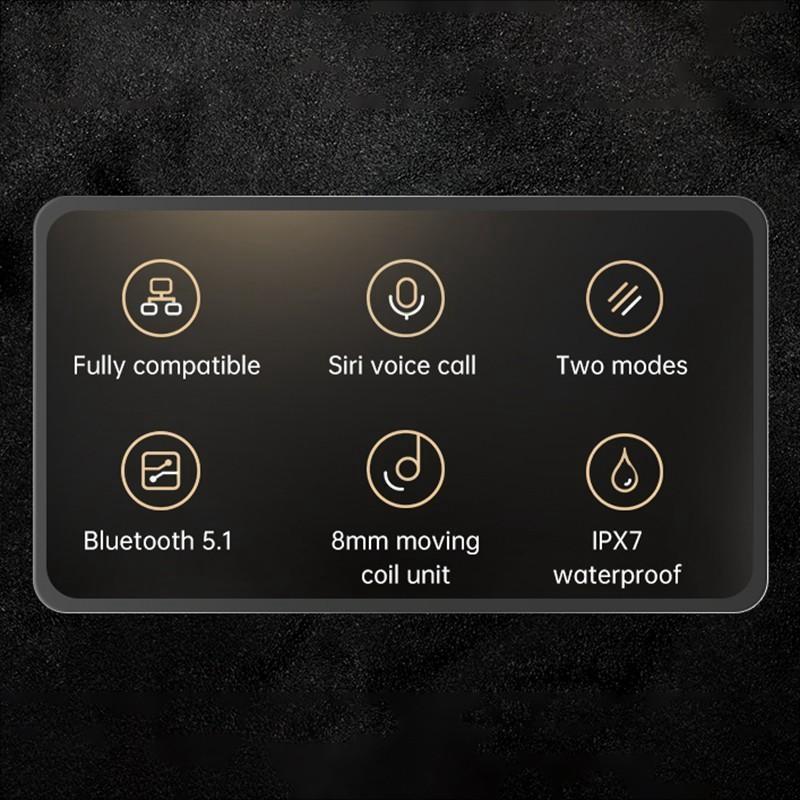 RGB TWS Earphones Wireless Bluetooth Headphones AI Control Stereo HIFI Gaming Headset With Mic Noise Reduction